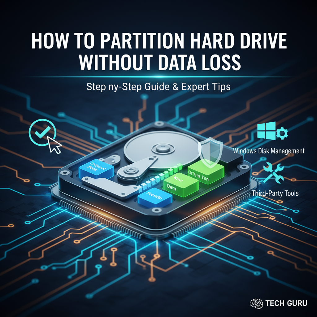How to partition hard drive without data loss