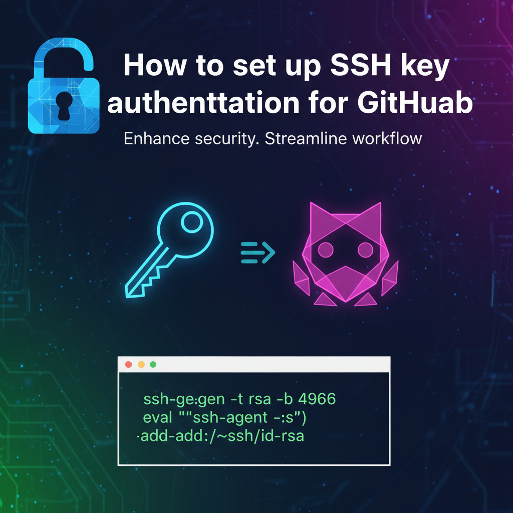 How to set up SSH key authentication for GitHub