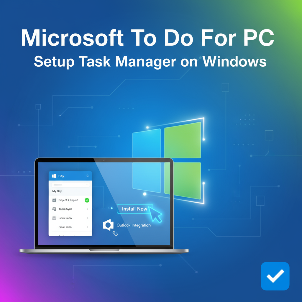 Microsoft To Do For PC – Setup Task Manager on Windows